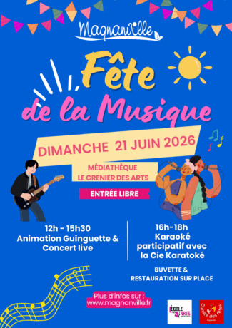 Fête de la musique à Magnanville (78) le 21/06/2026