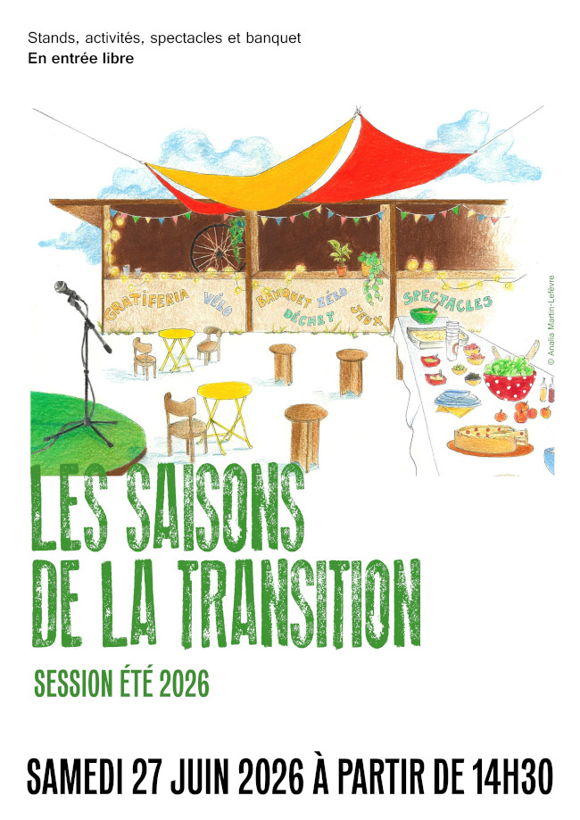 Les saisons de la transition - session été 2026 au Collectif 12 (78) le 27/06/2026