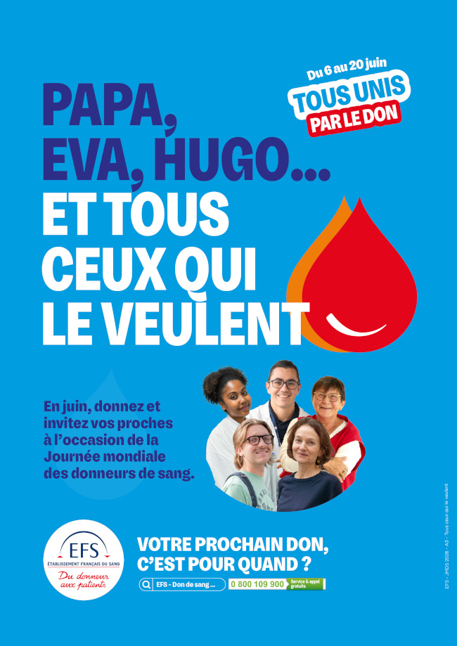 "Tous unis par le don" du 6 au 20 juin 2026