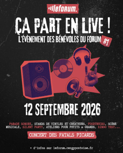 "Ca part en live" au Forum de Vauréal (95) le 12/09/2026