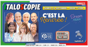 Italoscopie, programme du 26/09/2026