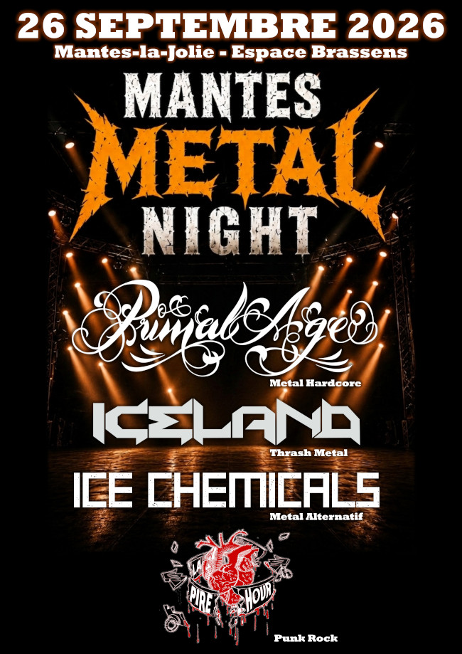 Mantes Metal night, concert à Mantes-la-Jolie (78), le 26/09/2026