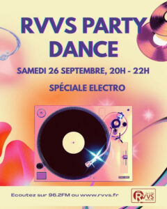 RVVS party dance, spéciale electro le 26/09/2026