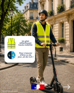 Trottinettes et EDPM, port du casque et gilet obligatoires dans les Yvelines depuis le 15/09/2026