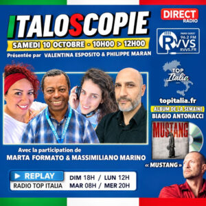 Italoscopie, programme du 10/10/2026