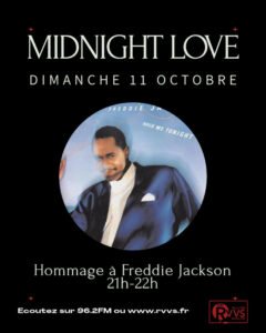 Hommage à Freddie Jackson dans Midnight love du 11/10/2026