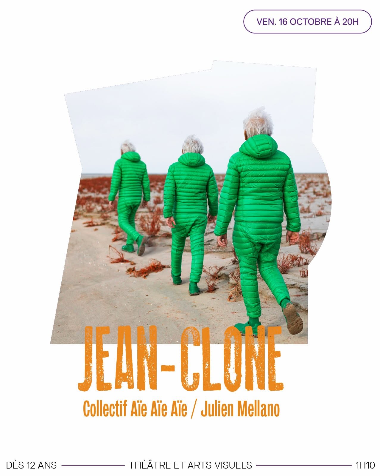 "Jean-Clone, théâtre au Collectif 12 (78) le 16/10/2026