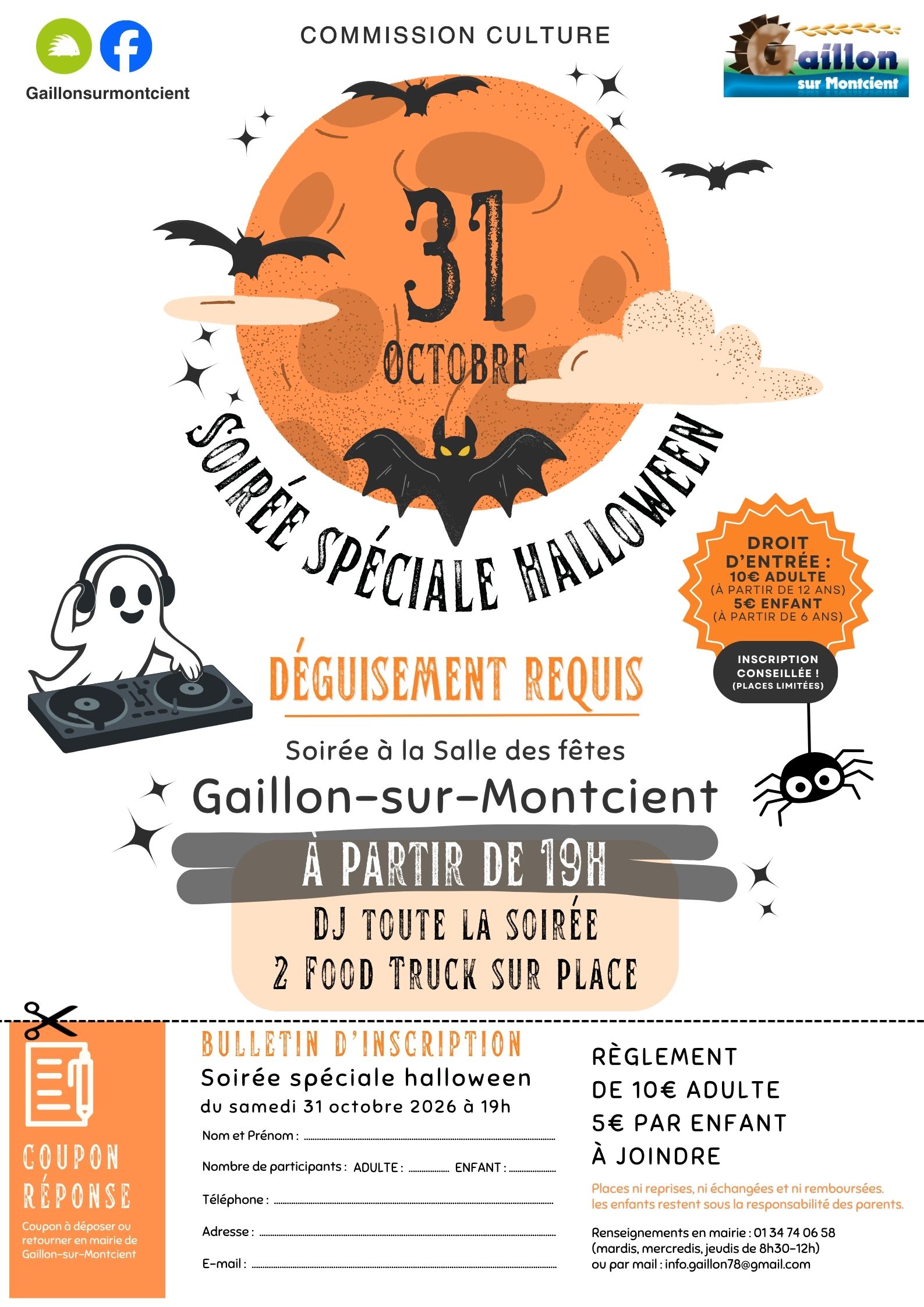 Halloween à Gaillon-sur-Montcient le 31/10/2026